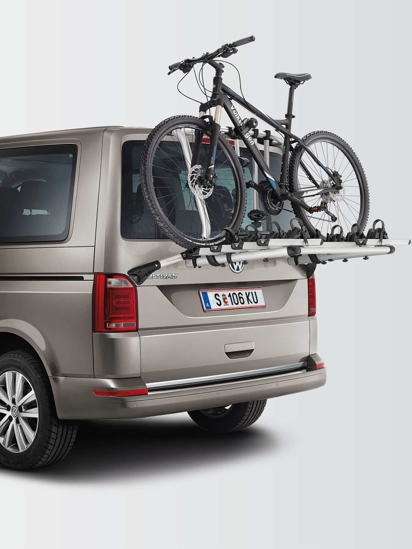 VW Fahrradträger an VW Bus für die Heckklappe