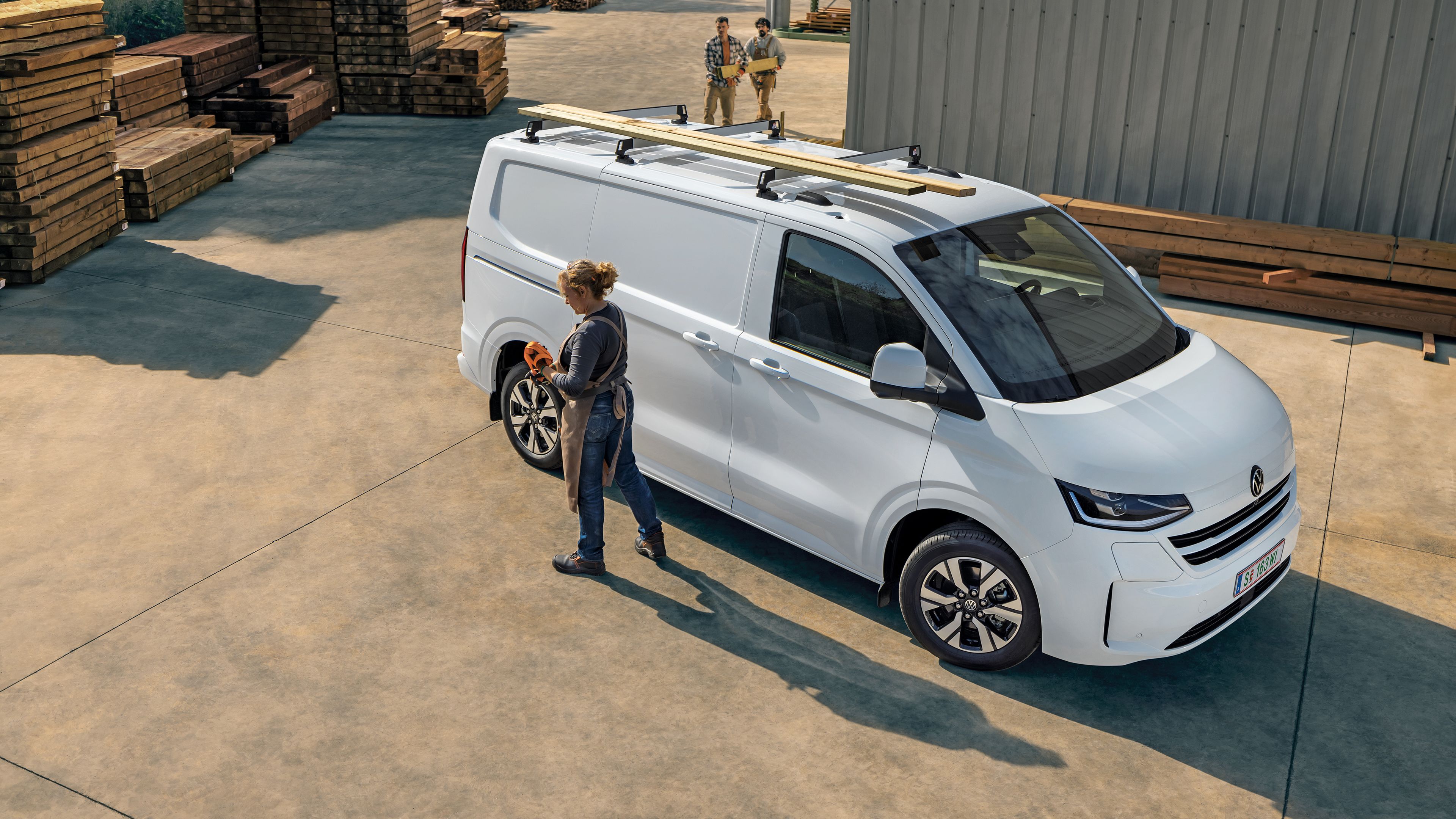 VW Transporter Dach beladen