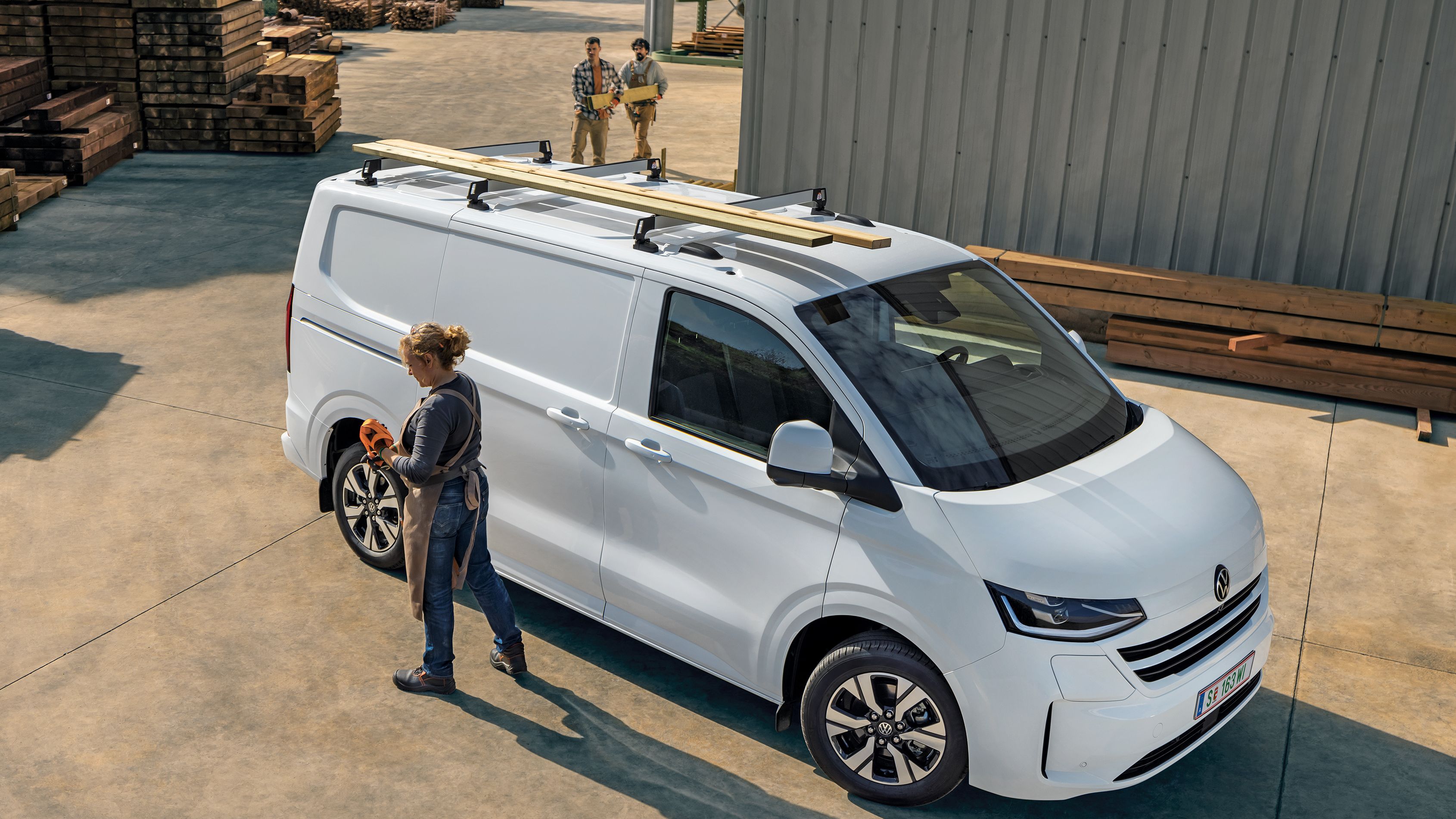 VW Transporter Dach beladen