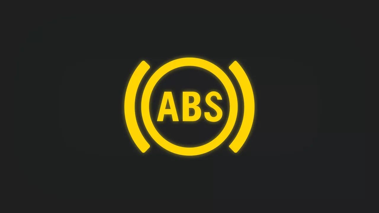 Gelbe Kontrollleuchte ABS aktiv