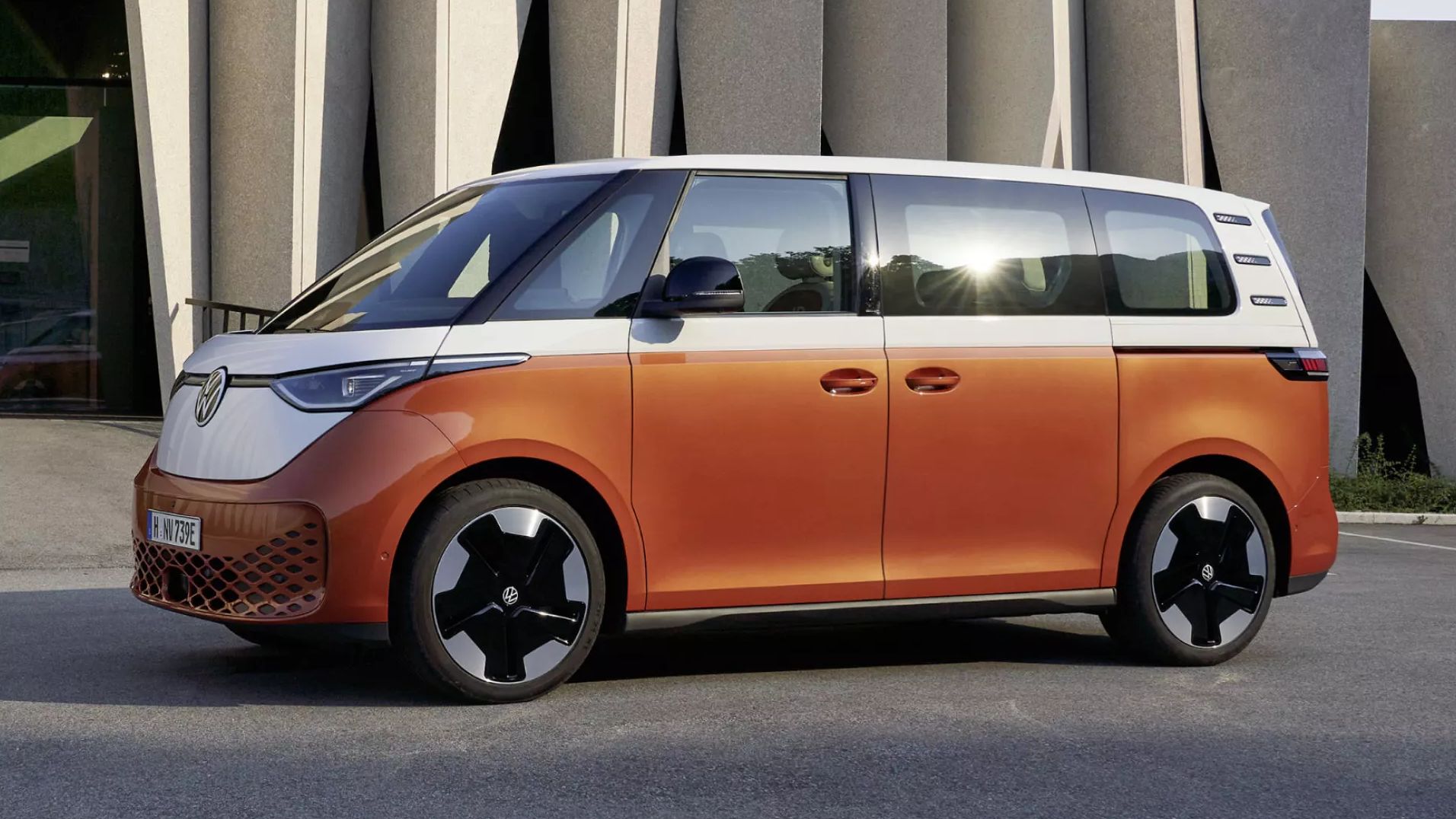 Seitenansicht Fahrerseite ID. Buzz 