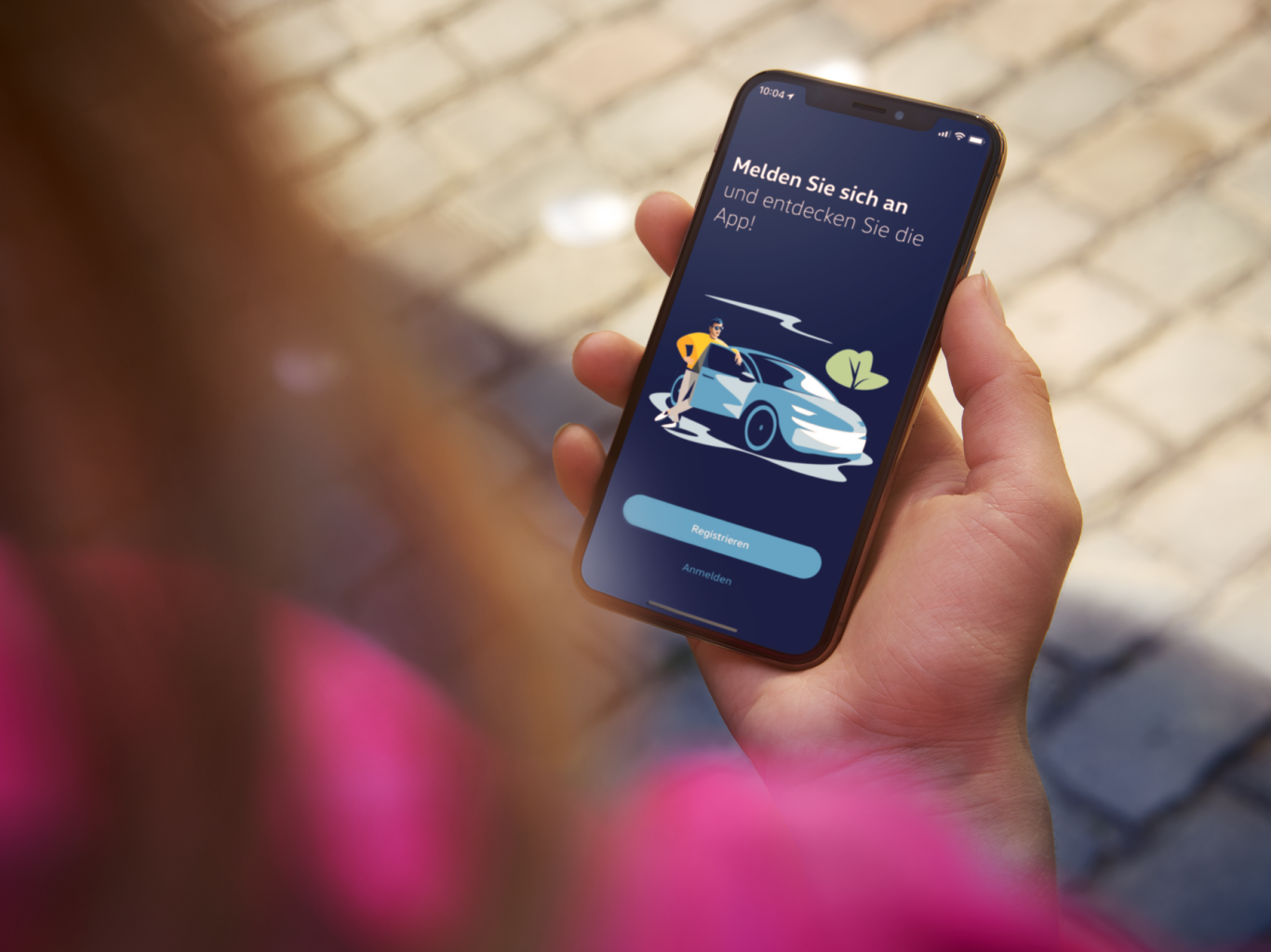 Anmeldefenster der VW We Connect App