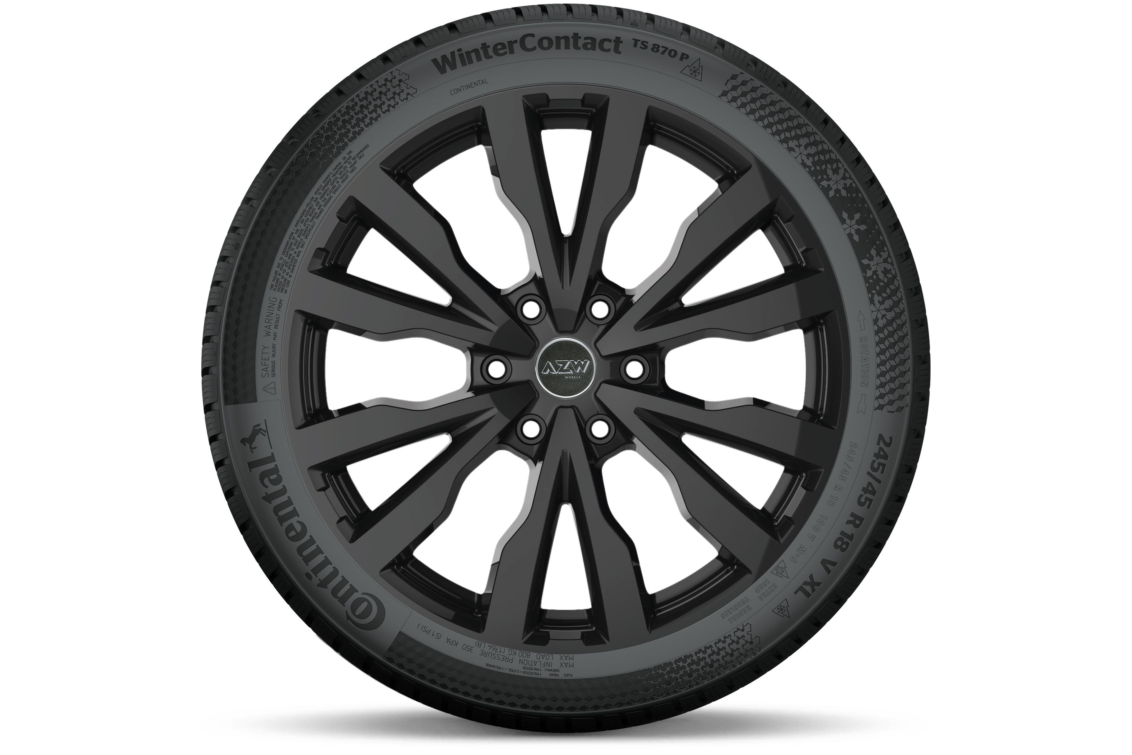 VW Volkswagen Winterkomplettrad AZW Verona schwarz