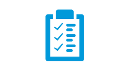 Icon für eine Checkliste