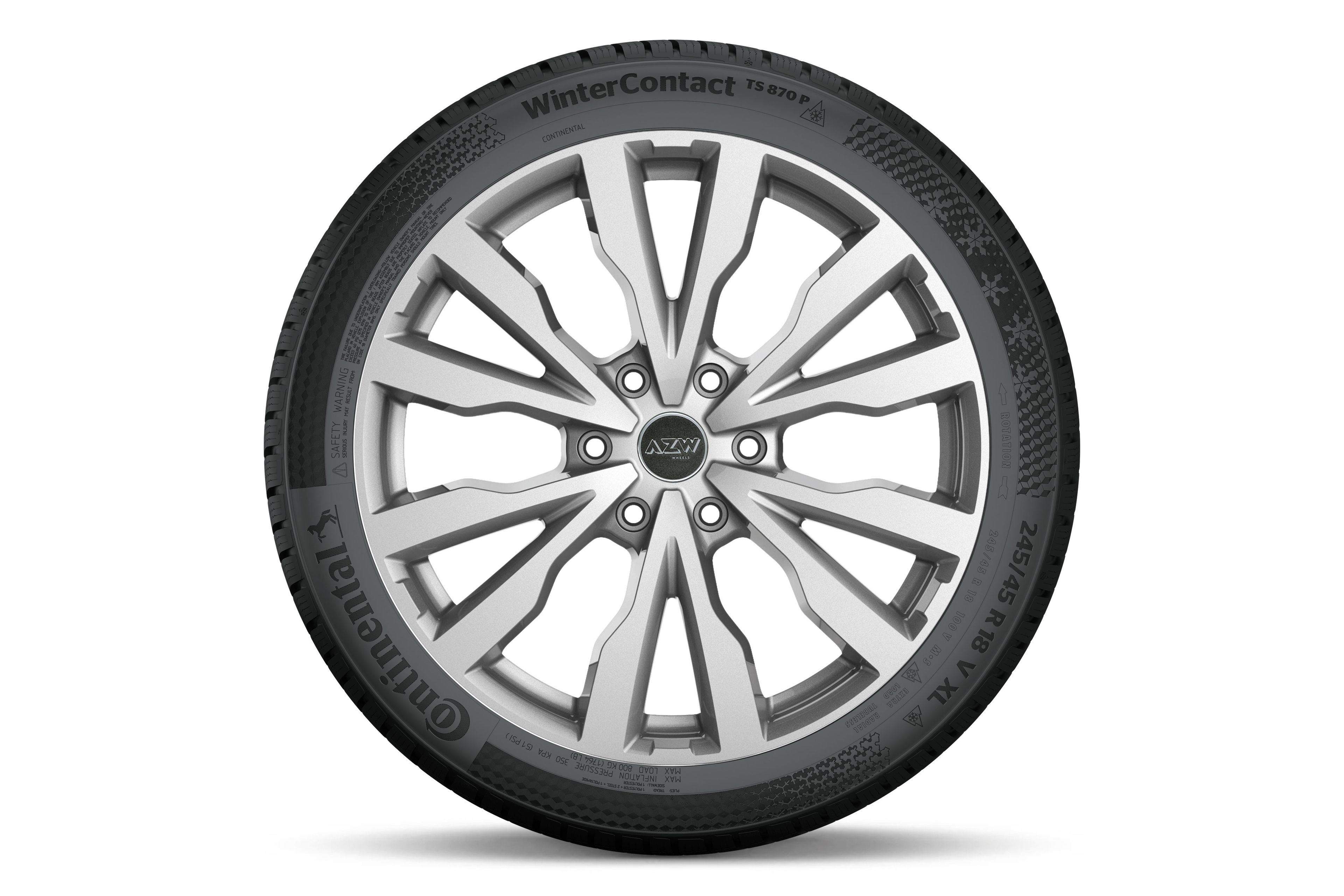 VW Volkswagen Winterkomplettrad AZW Verona silber