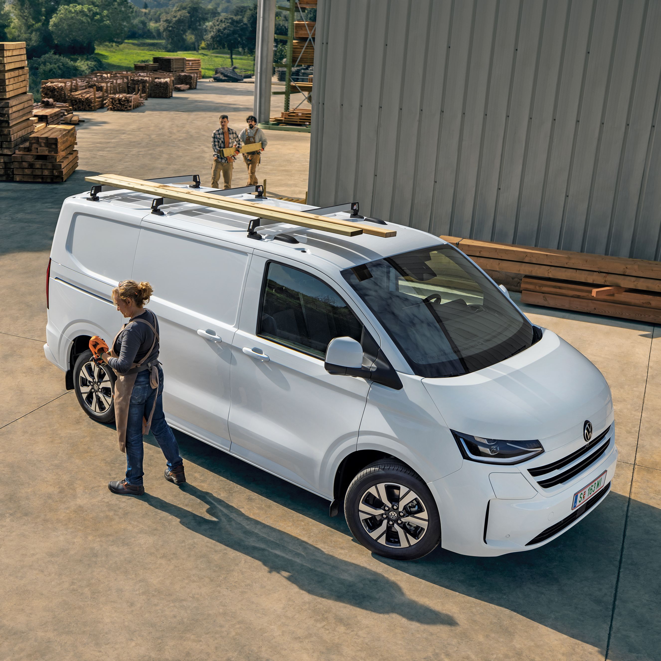 VW Transporter Dach beladen