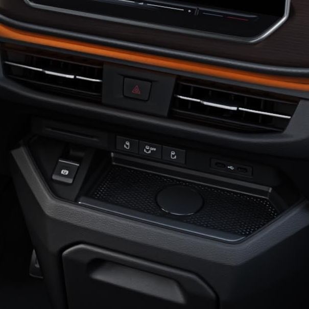 Interieur Multivan mit Ambientebeleuchtung.