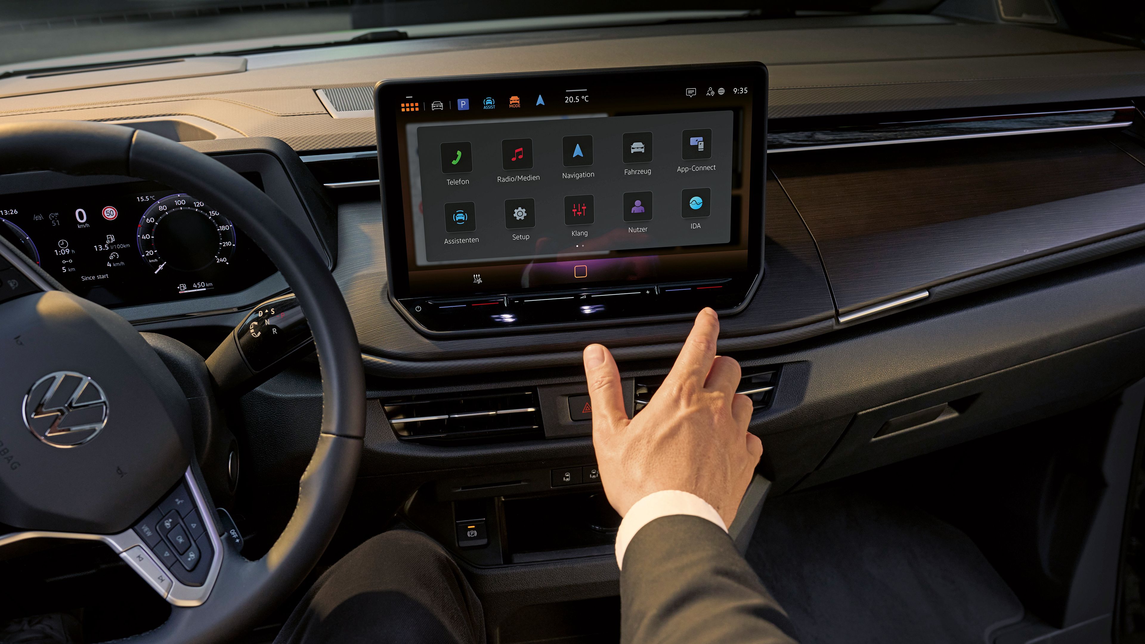 Infotainment des Multivan.