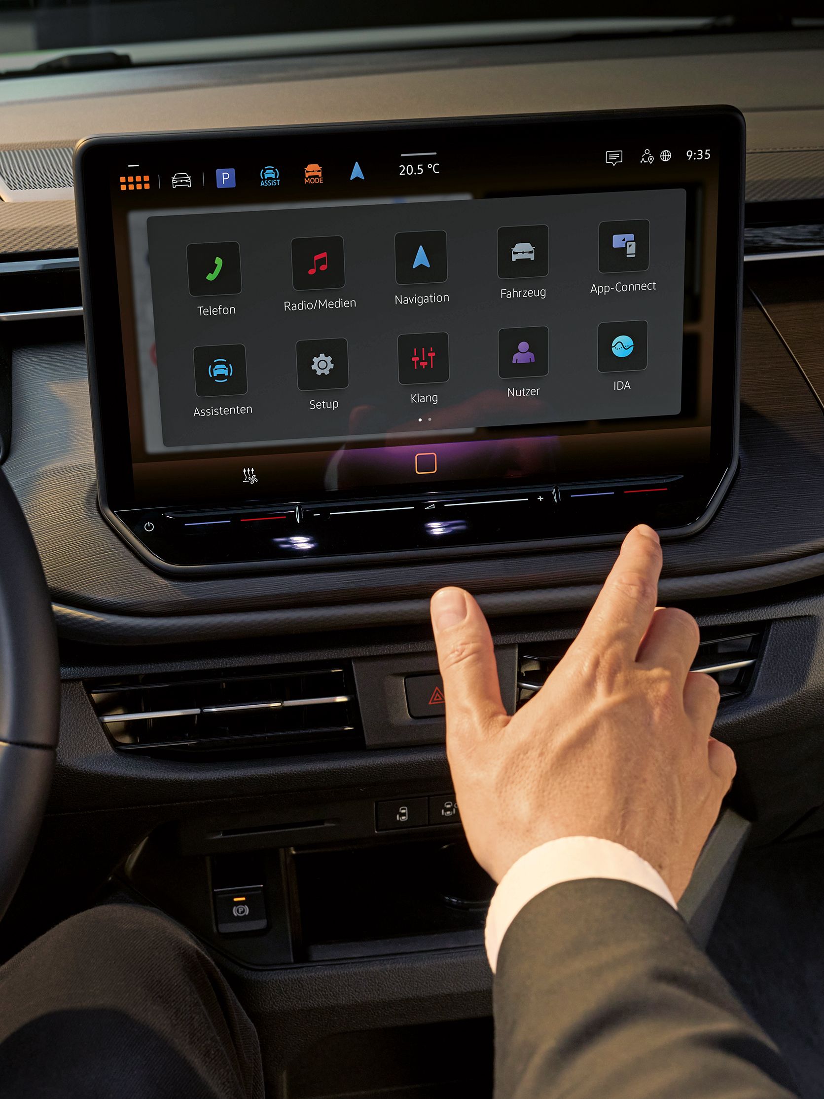 Infotainment des Multivan.