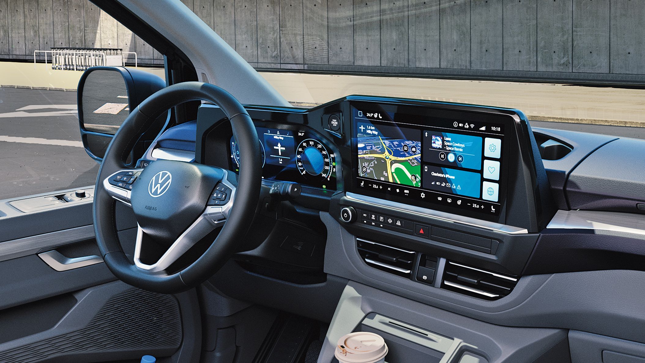 Innenraum neuer VW Caravelle