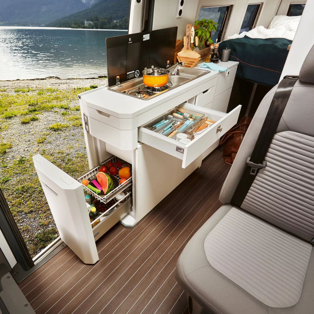 Copriletto Posteriore VW Grand California 680, 3 Pezzi, Con Cerniera - Foto 14