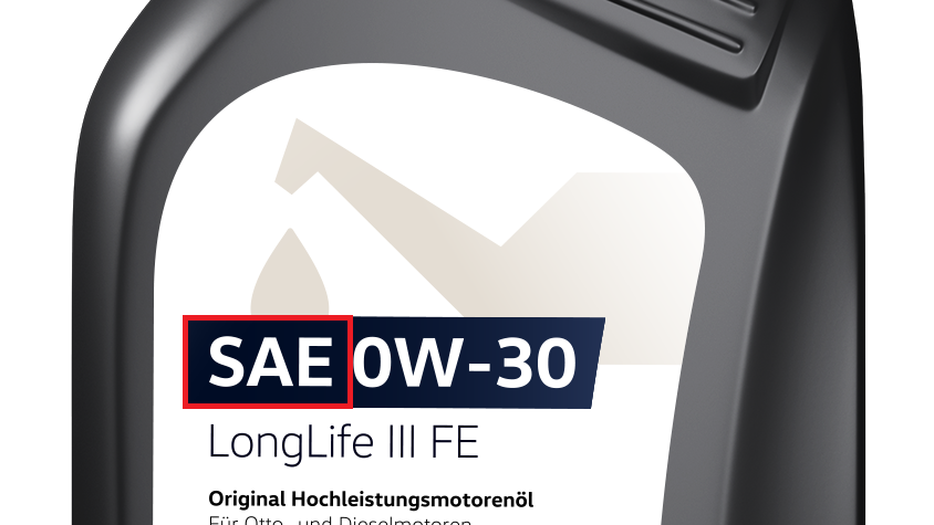 VW Motoröl Longlife III FE Ausschnitt SAE