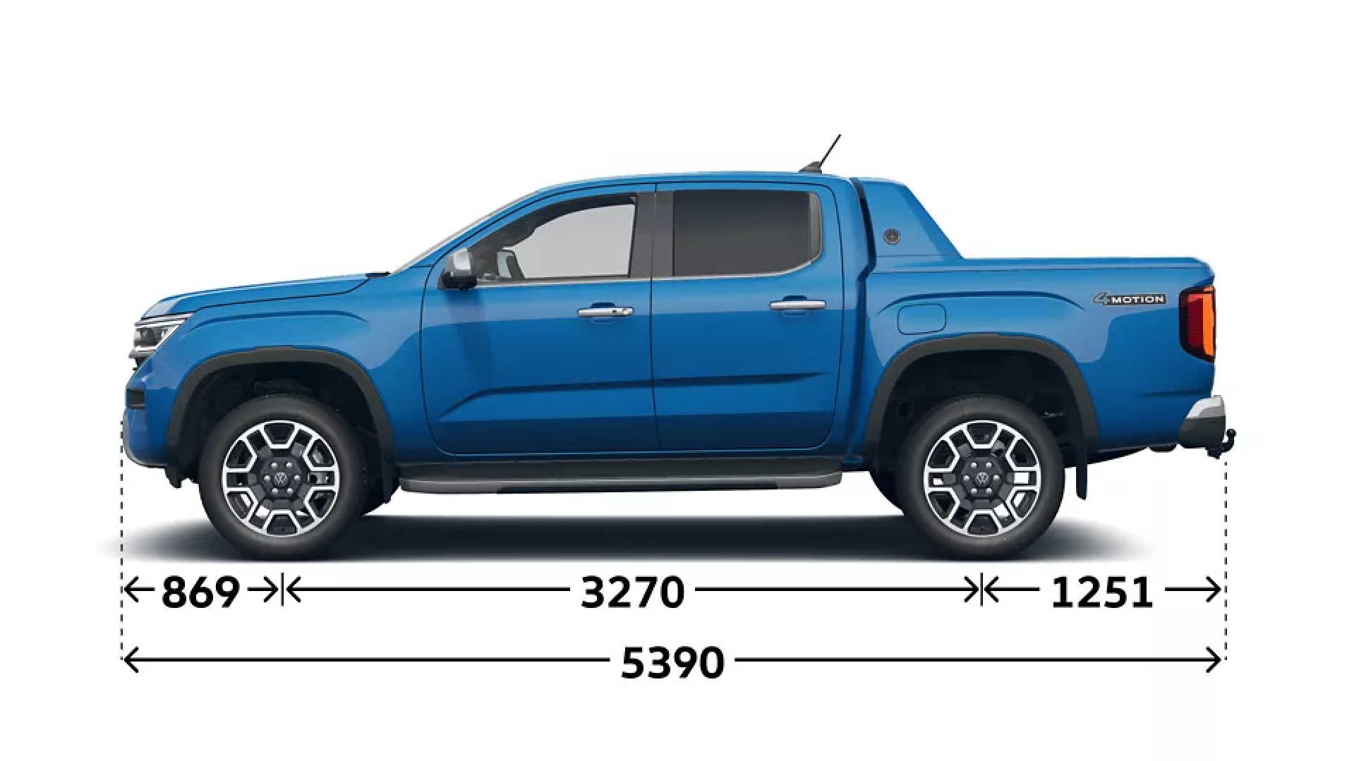 Maße des Amarok PanAmericana