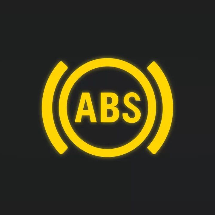 Gelbe Kontrollleuchte ABS aktiv