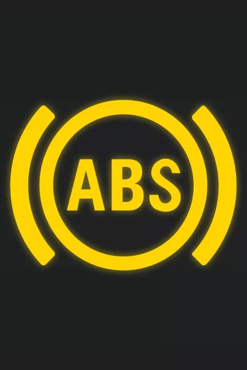 Gelbe Kontrollleuchte ABS aktiv