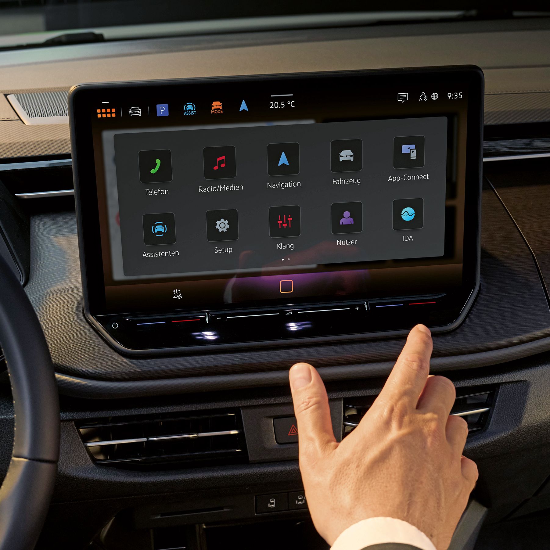 Infotainment des Multivan.